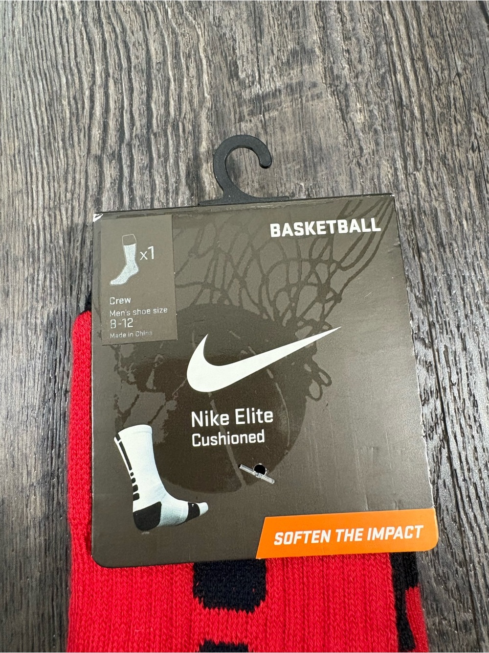 NEW | NIKE Elite Basketball Crew Mens Socks - Shoe Size Large 9-12 - Picture 2 of 2